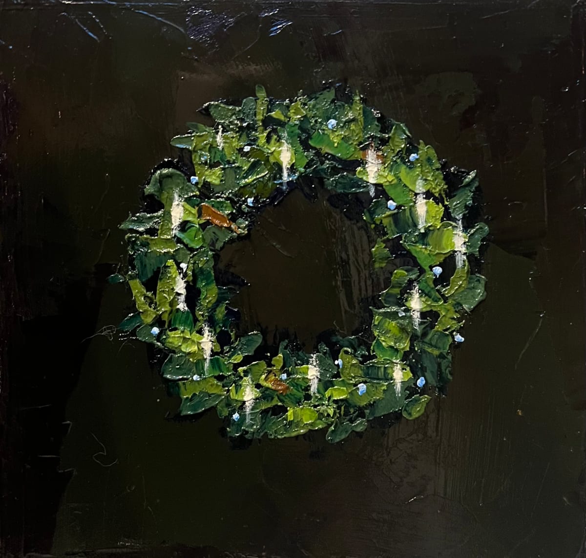 Wreath 4 by Mary Kamerer Impressionist Painting 