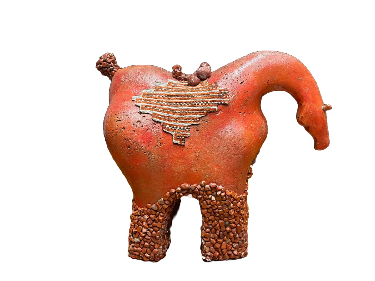 Seijaku rosso con sella by Paola Moscatelli 