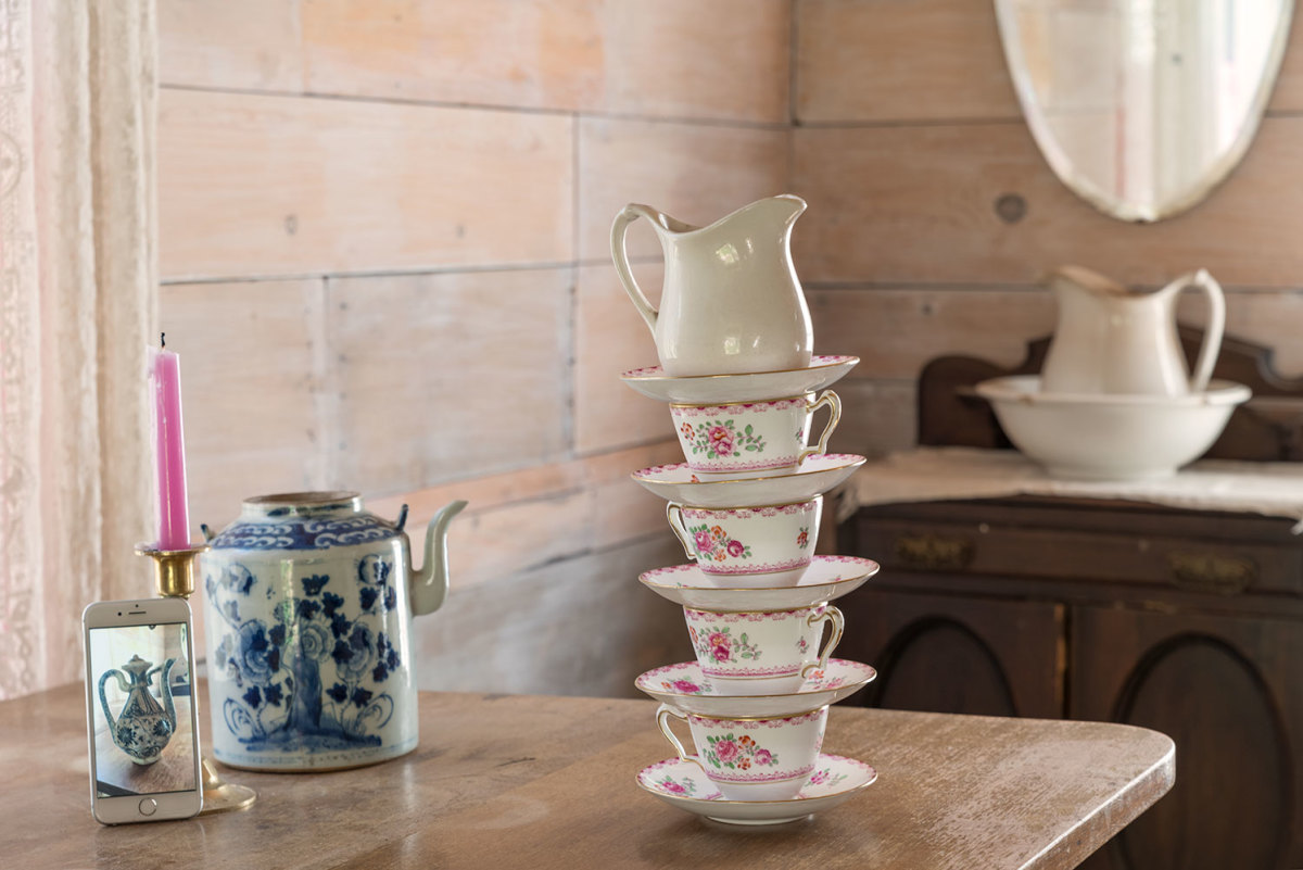 Blue Willow Teapot by Brooke Burton 