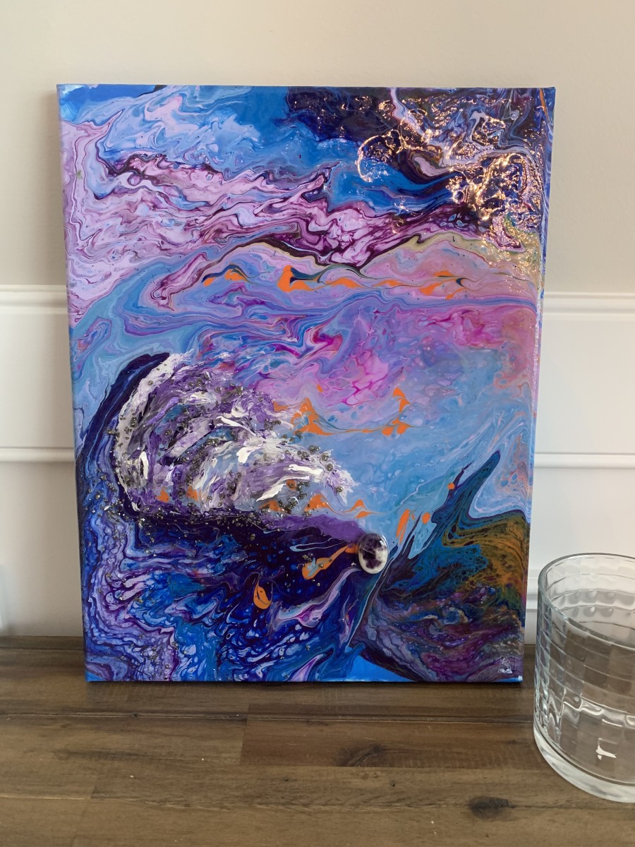 Purple Waves by Rebecca Viola Richards 