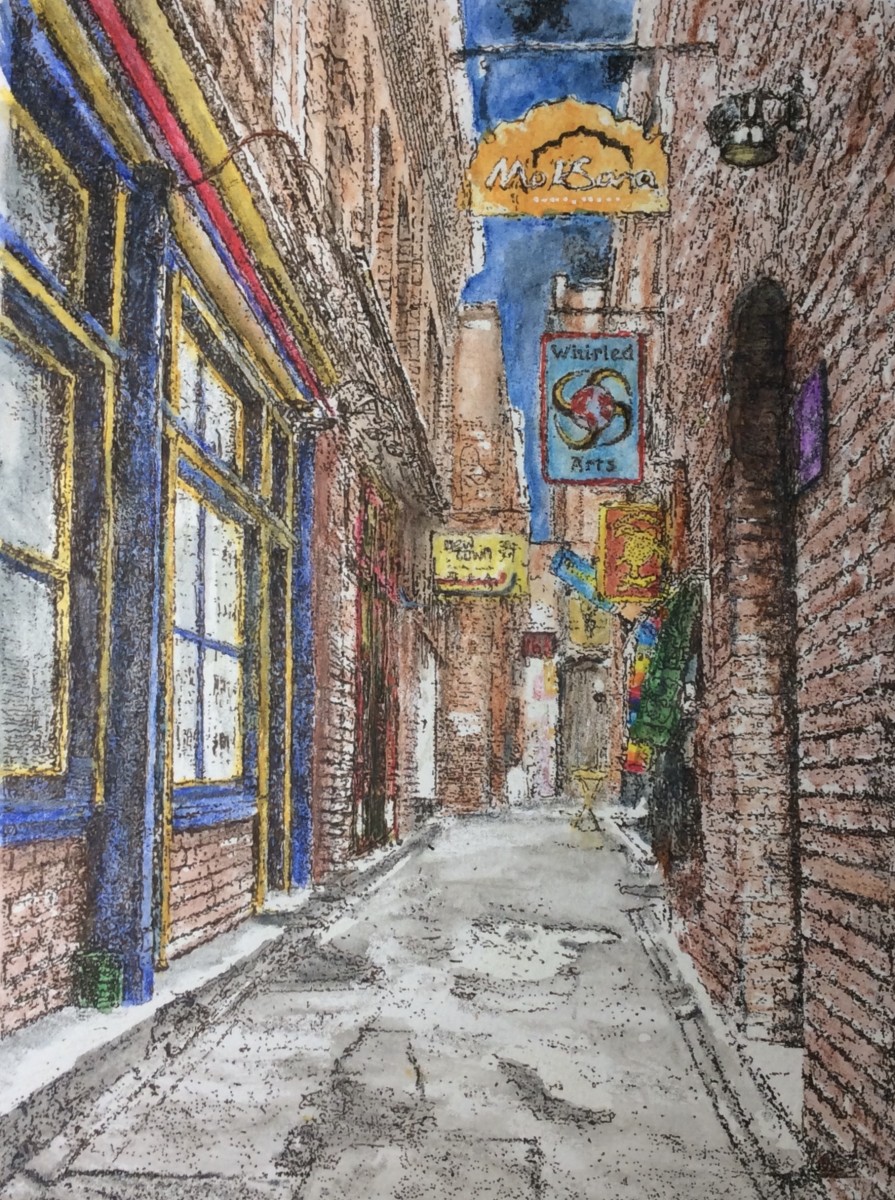 Fan Tan Alley -  Victoria BC, Vancouver Island Canada by Wanda Fraser 