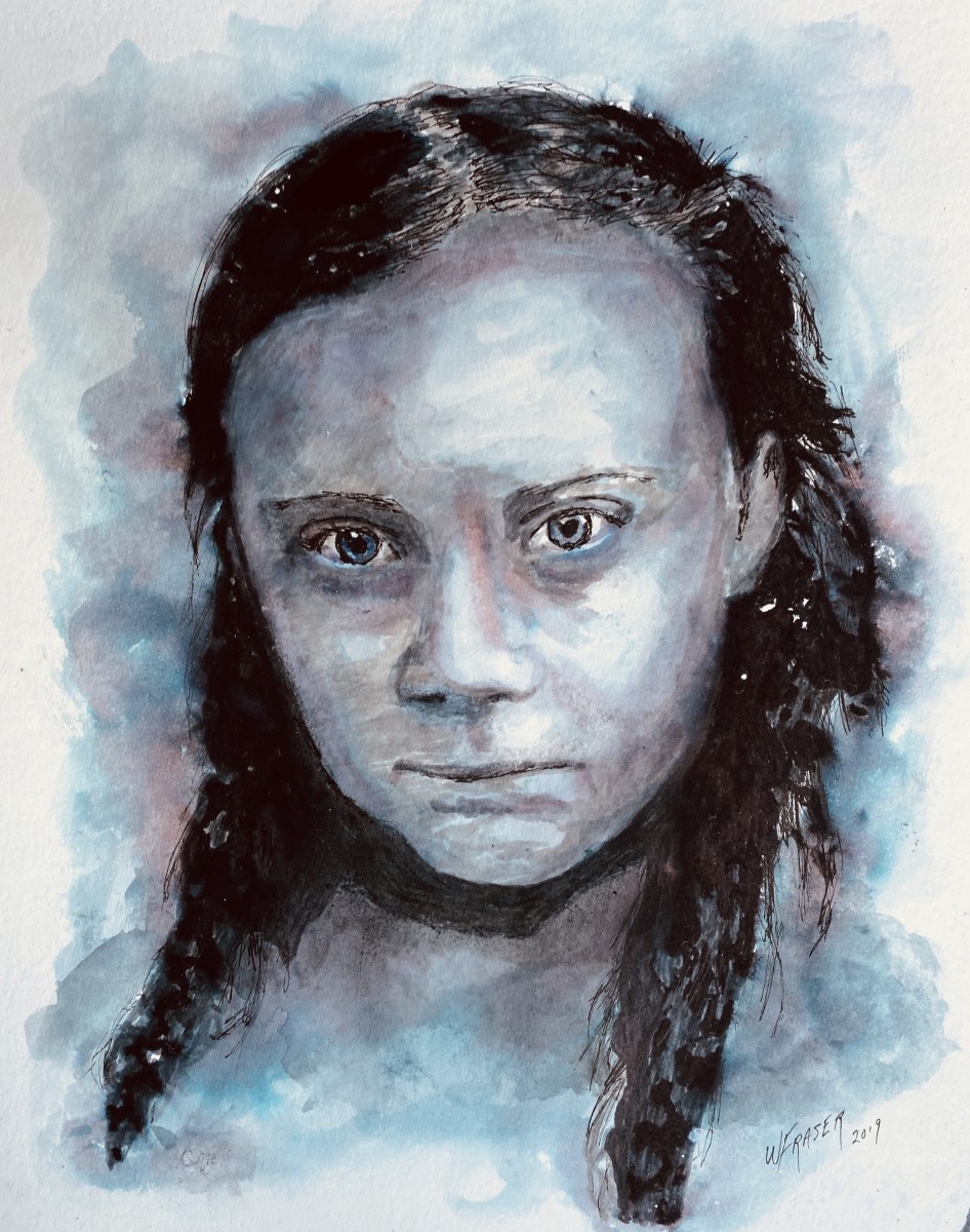 SOLD "How Dare You!" Greta Thunberg, Environmental Activist on Climate Change by Wanda Fraser 