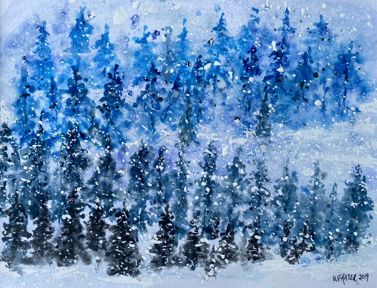 Snowy Woods by Wanda Fraser 