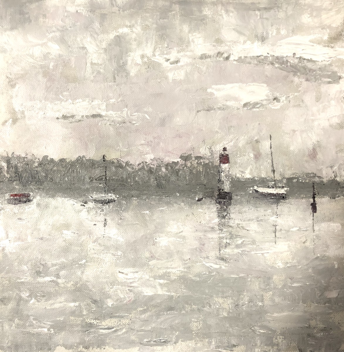 SOLD - Misty Harbour by Wanda Fraser 