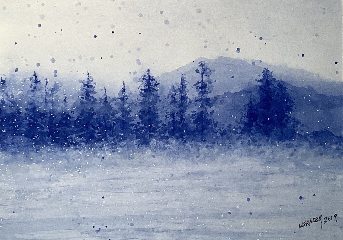 Wintery Forest by Wanda Fraser 
