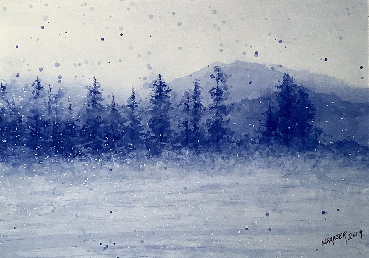 Wintery Forest by Wanda Fraser 