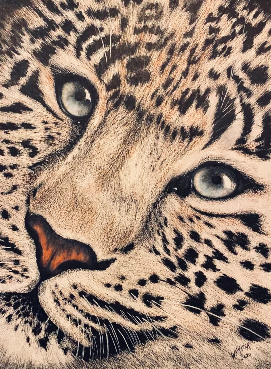 SOLD - Leopard by Wanda Fraser, Image 1.