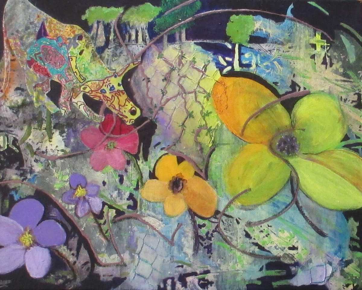 Andy's Flowers by Lolly Owens  Image: Air quality for flowers and animals has not improved since Andy Warhol graduated from Carnegie Tech in Pittsburgh. 