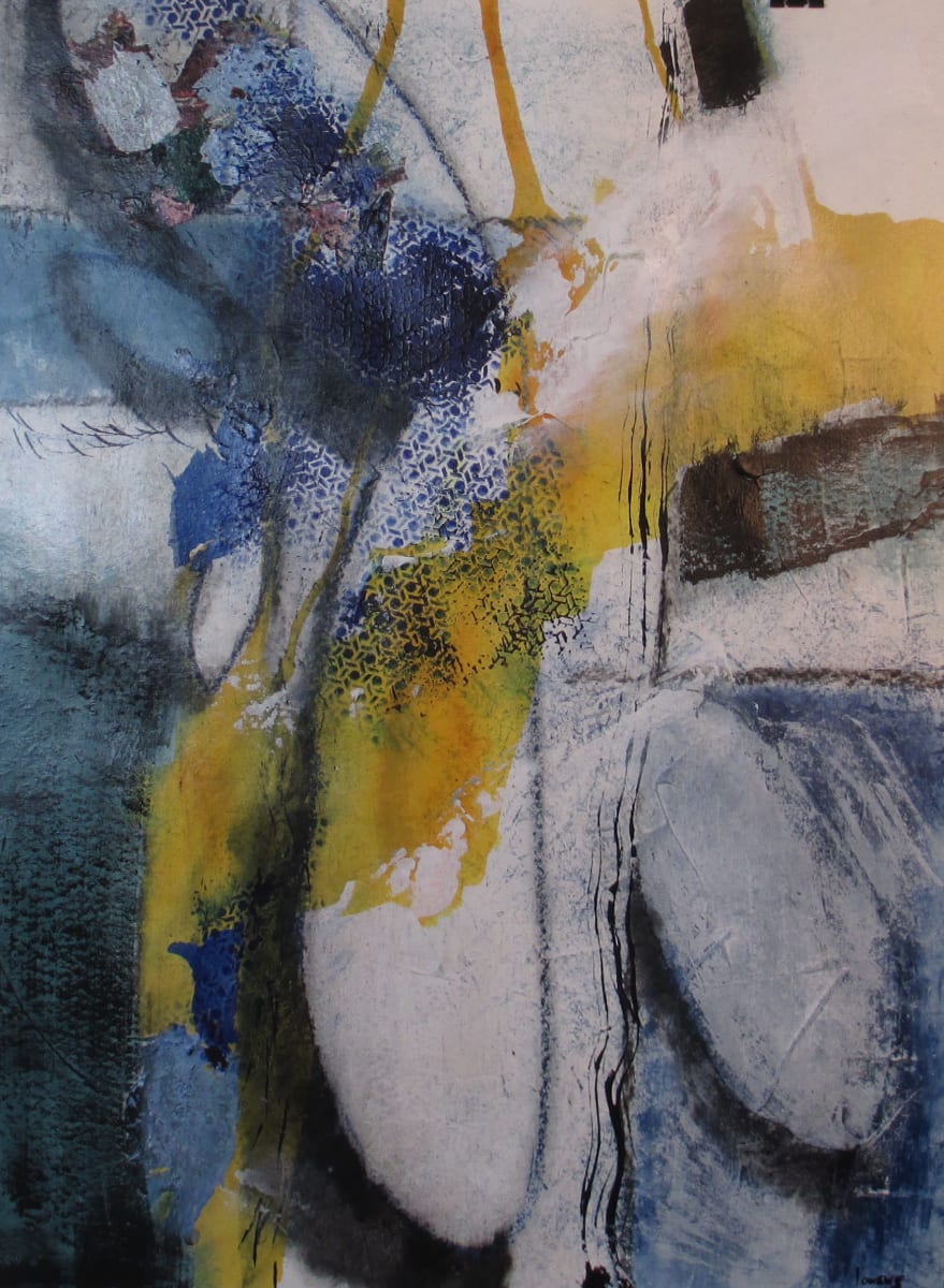 Wings in Flight #1 by Lolly Owens  Image: Abstract wings of a large bird in flight moving quickly through the sky.