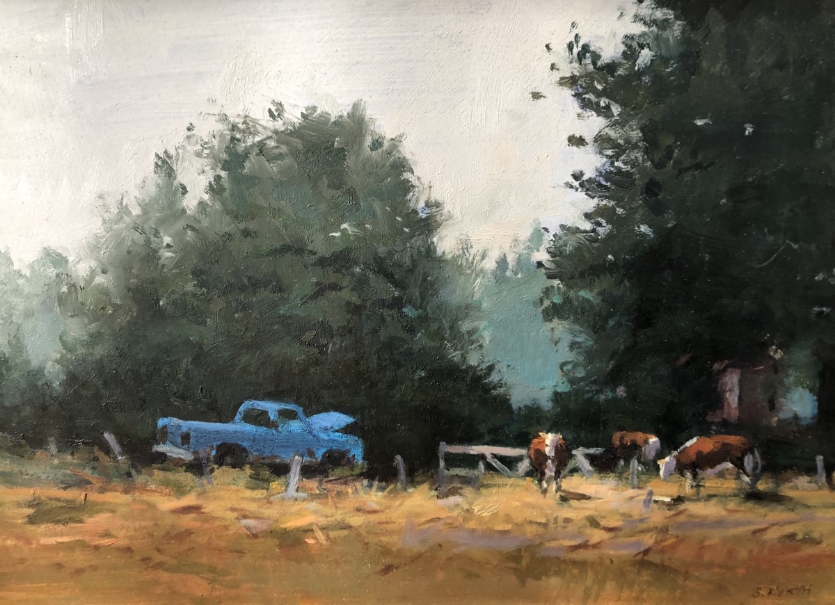 Blue Truck Gardens by Bruce North Artwork 