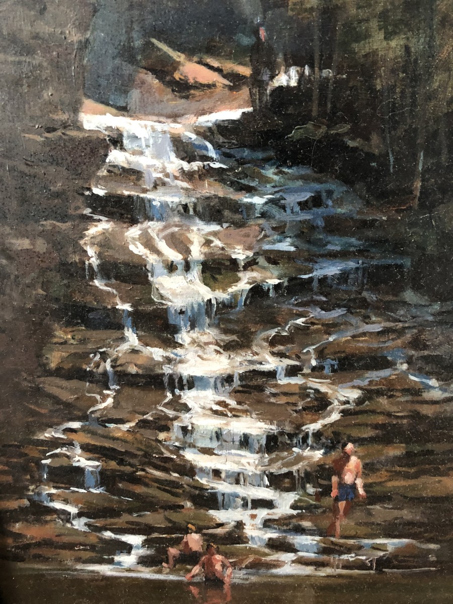 Buttermilk Falls, Summer by Bruce North Artwork 