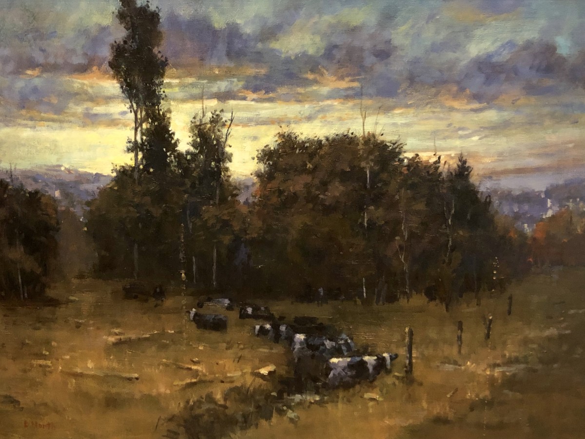 Sunset Field, Cherry Valley by Bruce North Artwork 