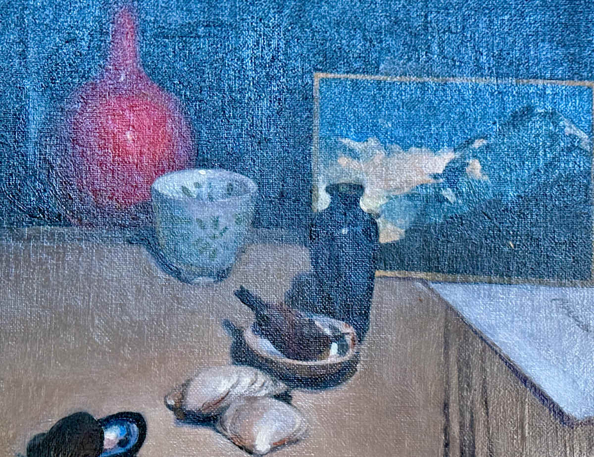 Red vase by Bruce North Artwork 