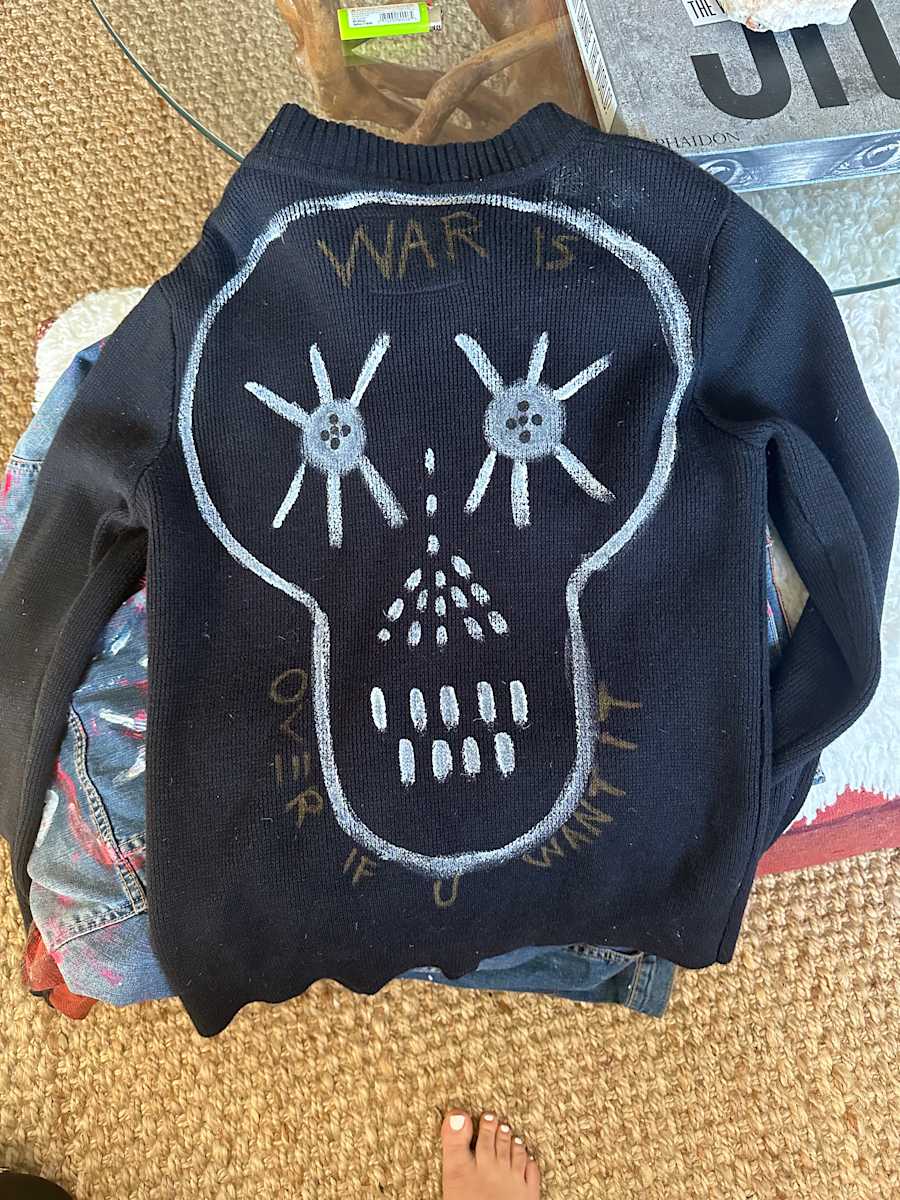 War Is Over Sweater by Dominique Fierro, Image 3.