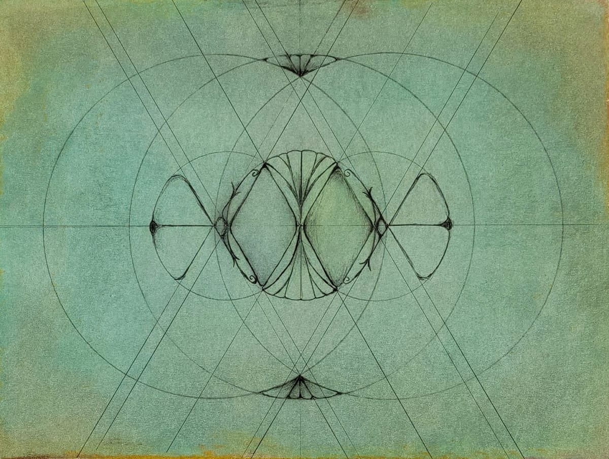 Vesica Piscis celadon 