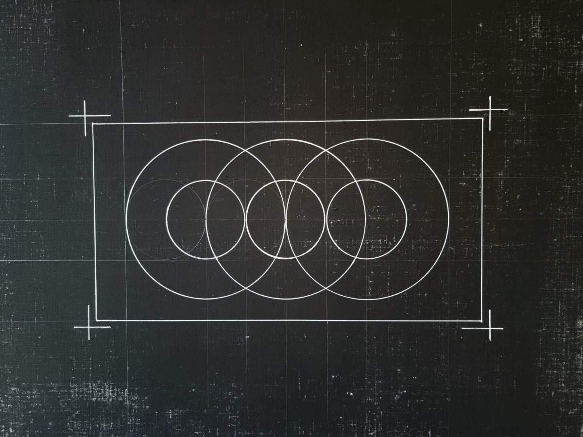 Vesica Piscis Black #11 by Jude Barton 