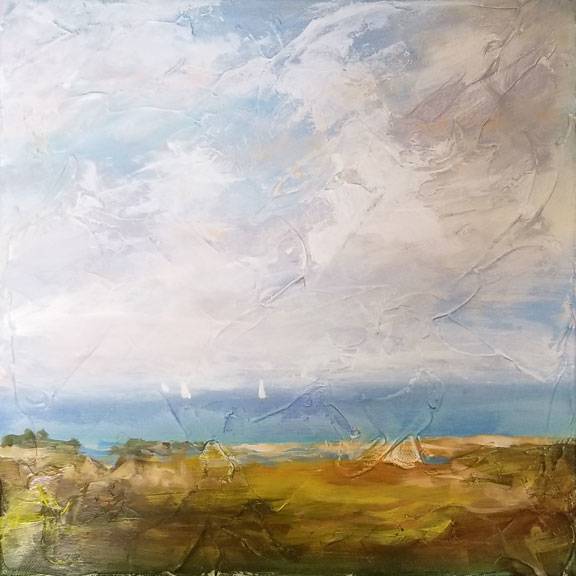 Sailboats Triptych 2 by Sue Dion, Image 1.