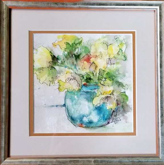 Yellow Posies by Sue Dion, Image 1.