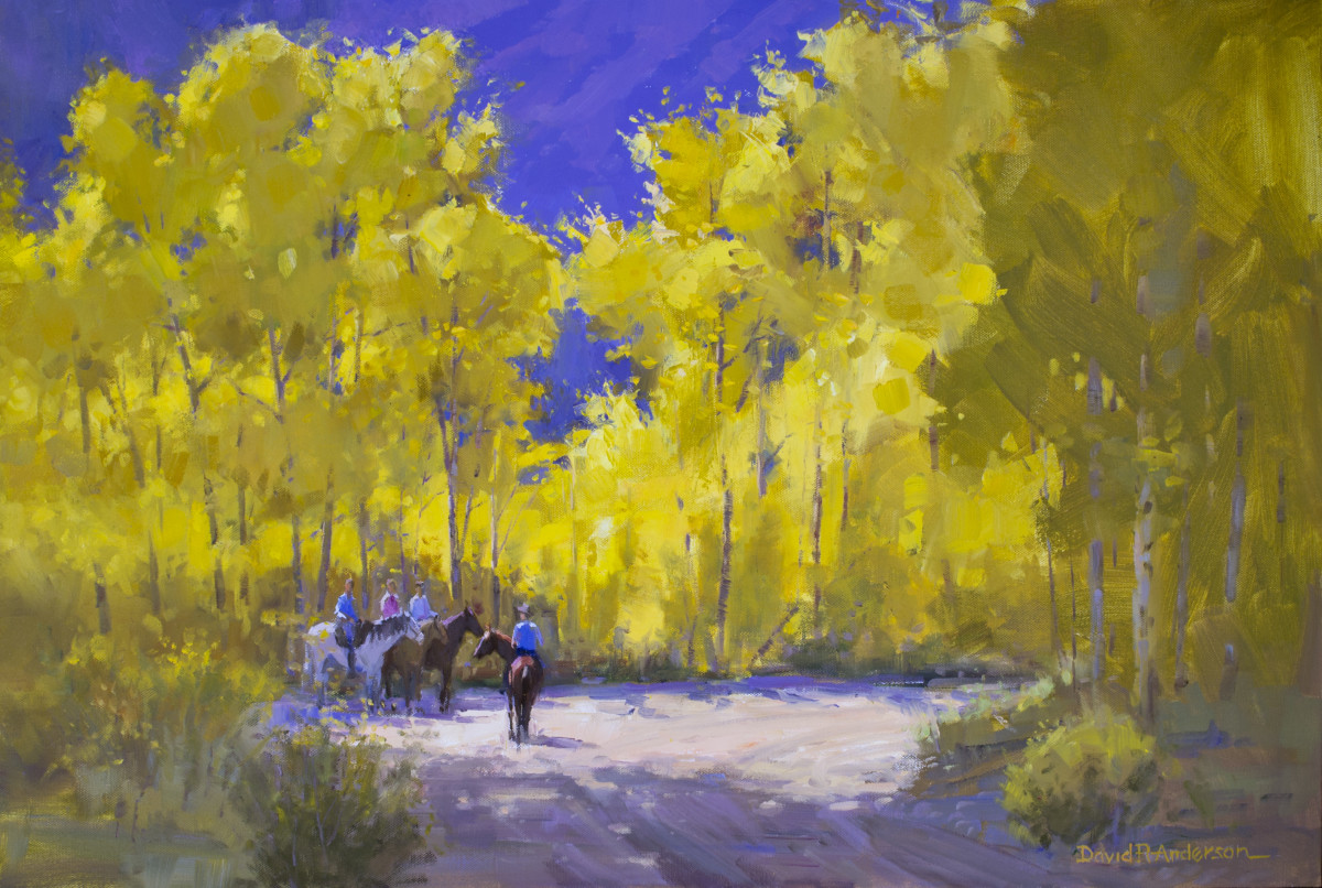 Golden Aspens by David R. Anderson 