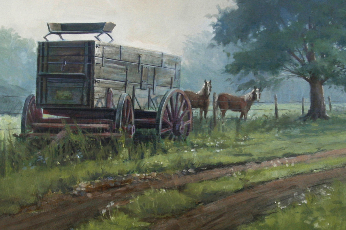 John Deere Wagon by David R. Anderson 