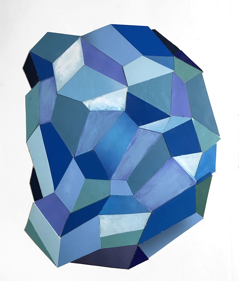 Facet Blue 2 (For the Dotties) by Karin Stack, Image 1.