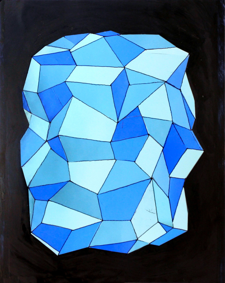 Facet Blue Delicate Spacerock by Karin Stack 