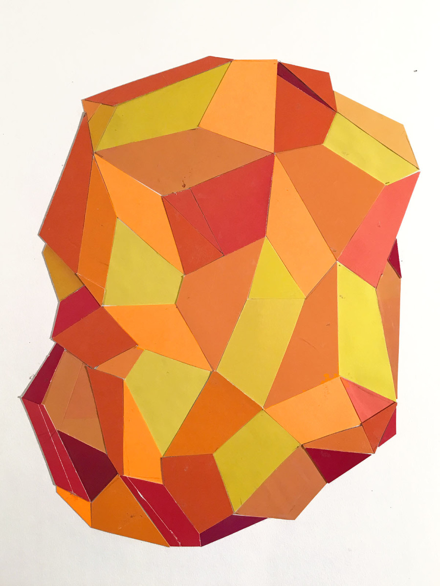 Facet Neon Orange by Karin Stack 