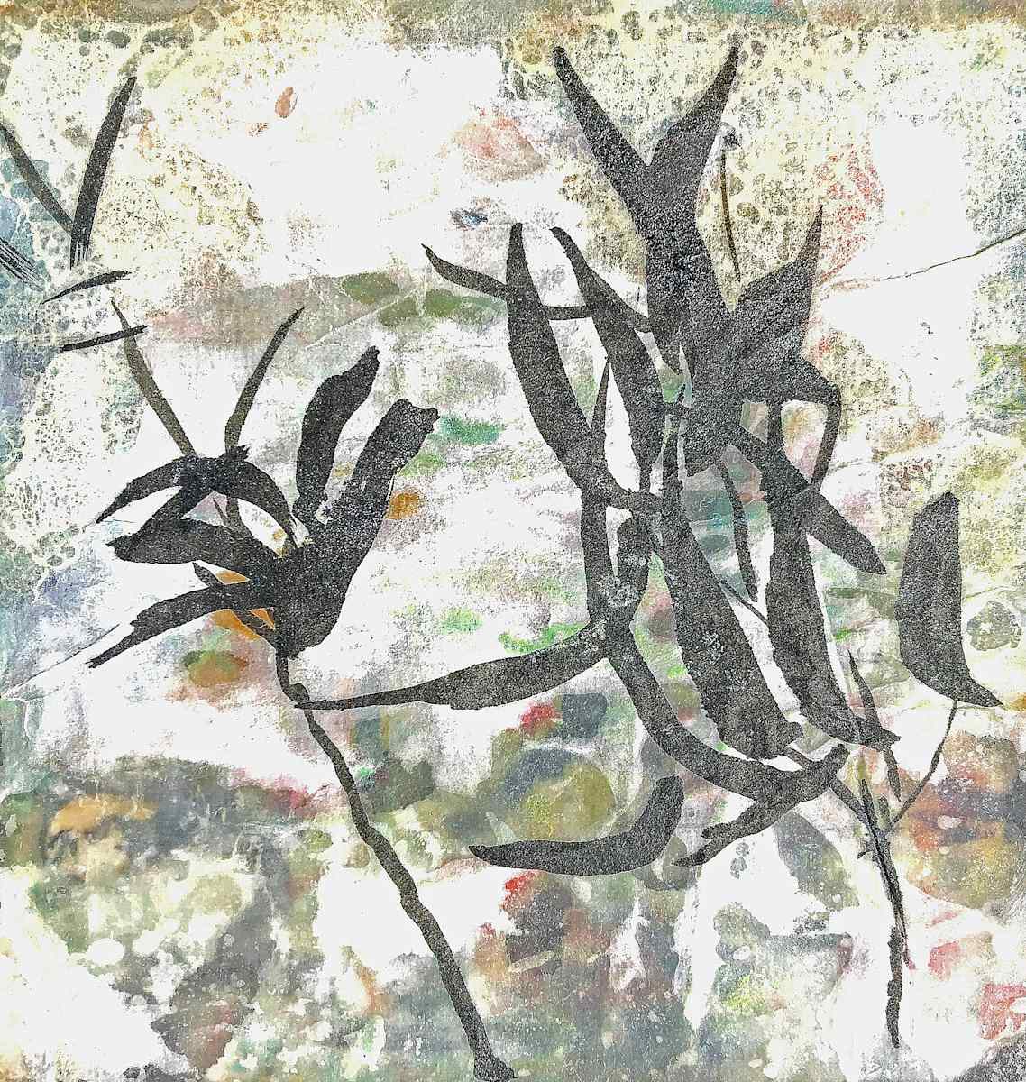 Sumi-e Flower by Catherine  Mansell 