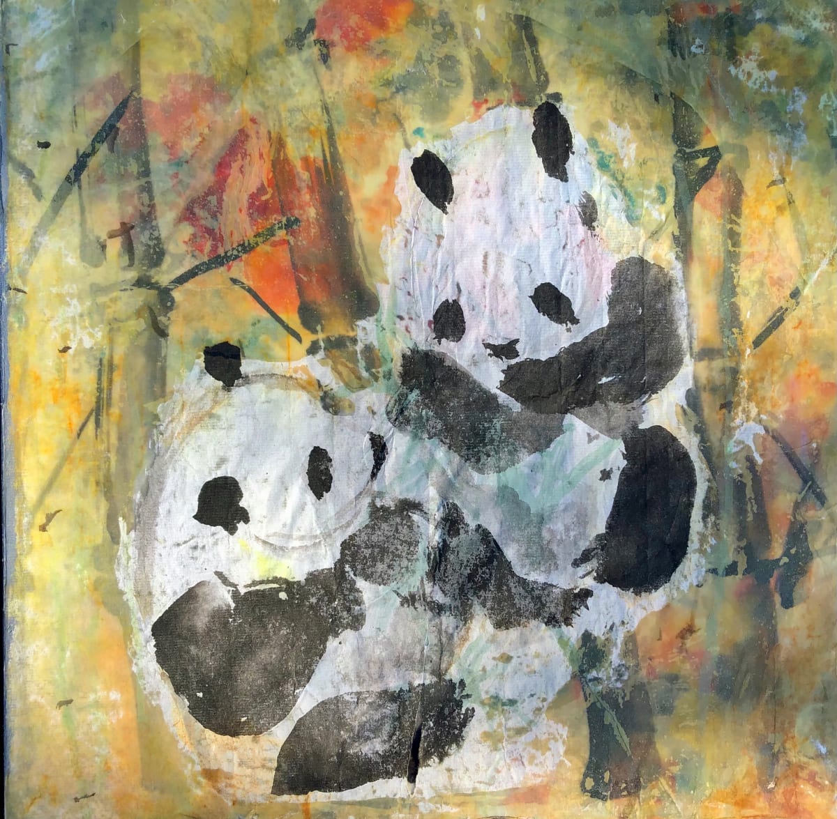 Two Pandas by Catherine  Mansell 