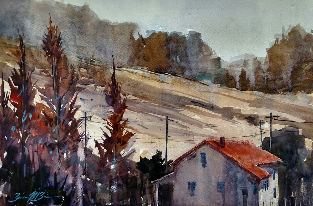 Autumn Cypress by Brienne M Brown 