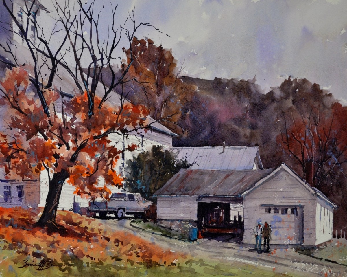 Late Fall at Barree Forge by Brienne M Brown 