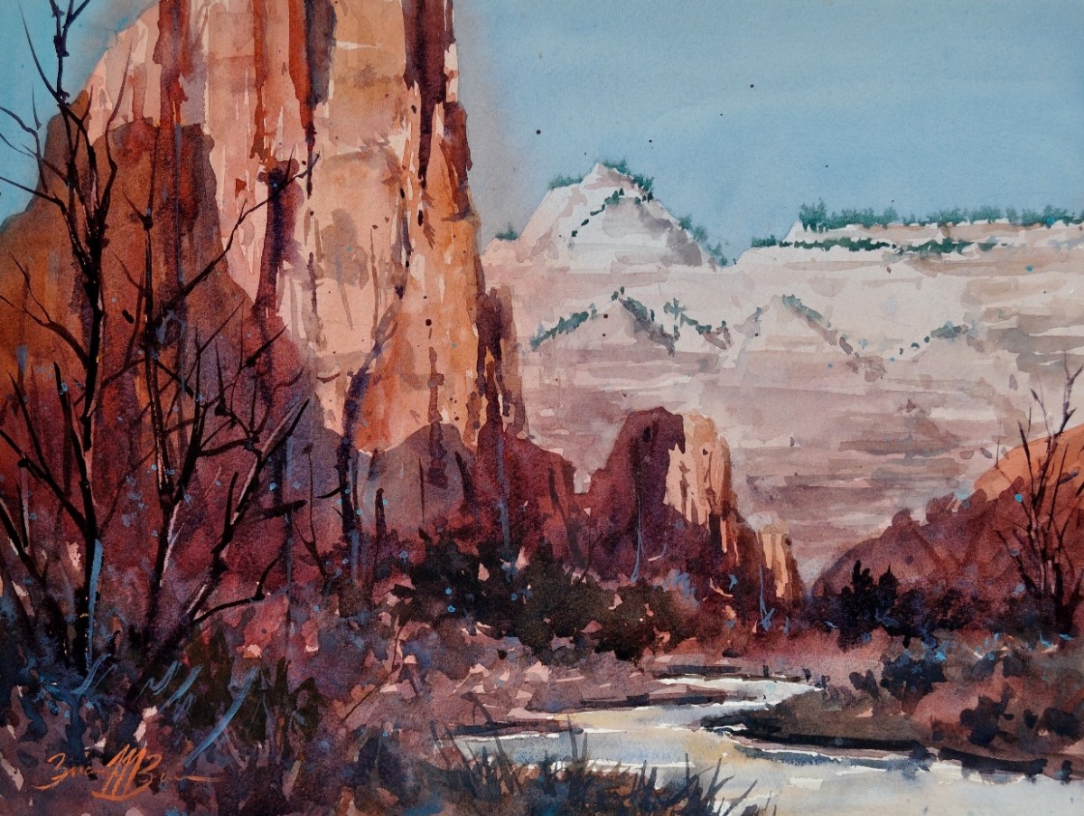 River Through Zion by Brienne M Brown 
