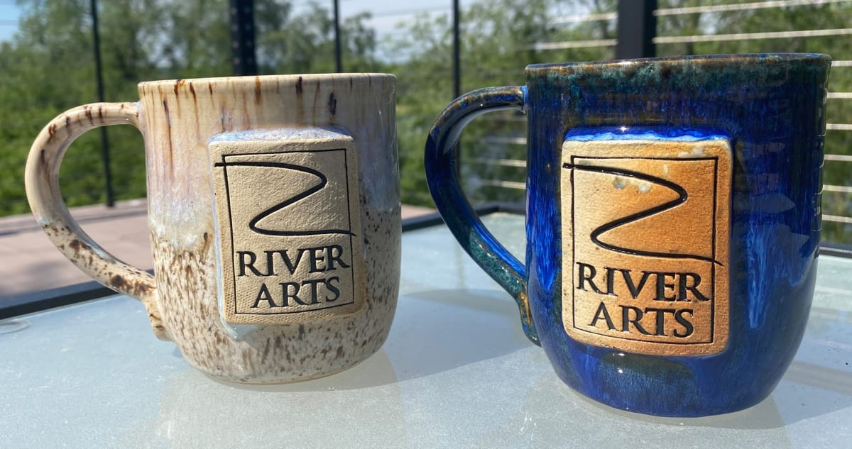 River Arts 20th Anniversary Mugs by Amber Gavin 