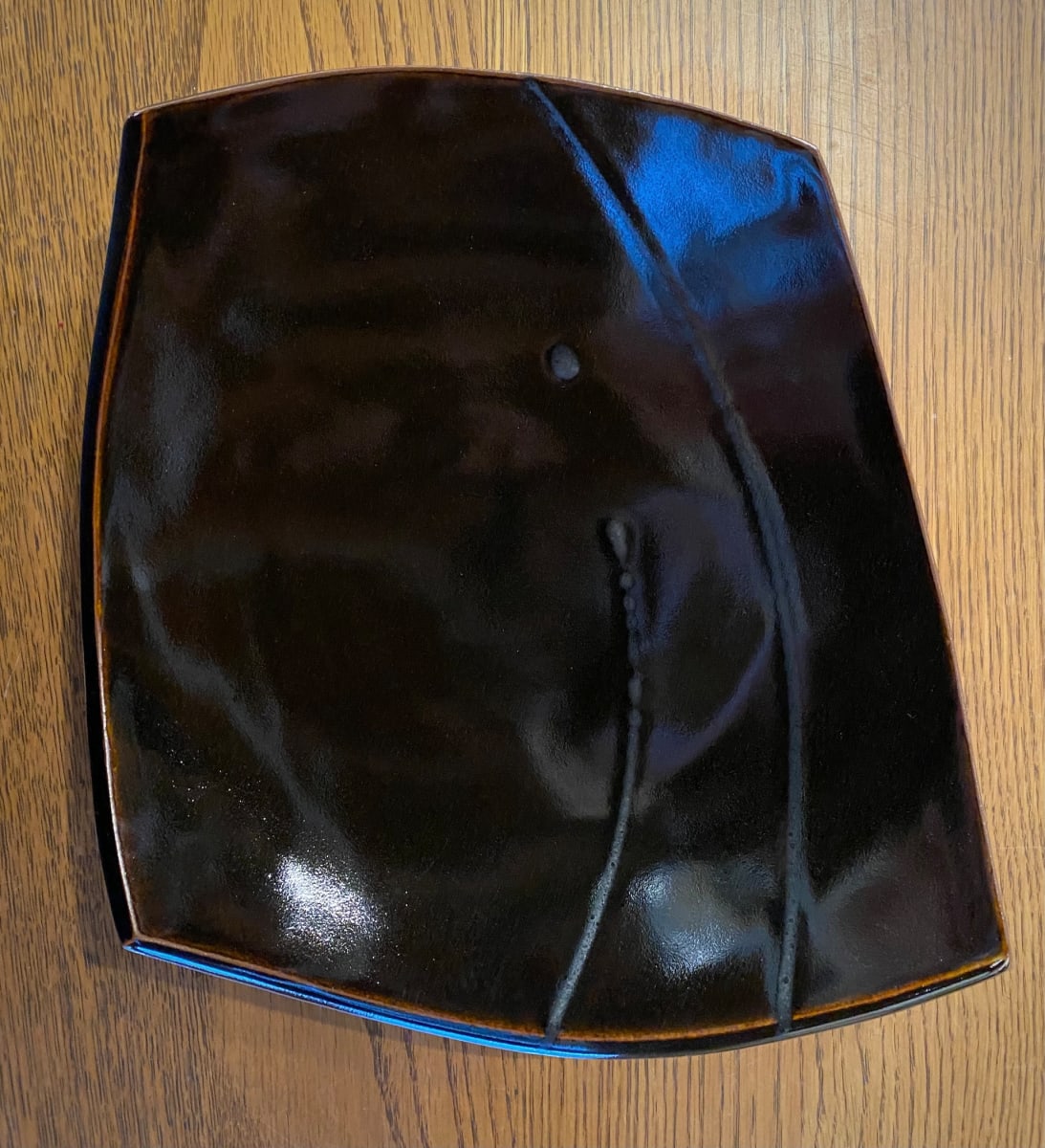 Handbuilt Freeform Serving Plate by Carol Naughton 