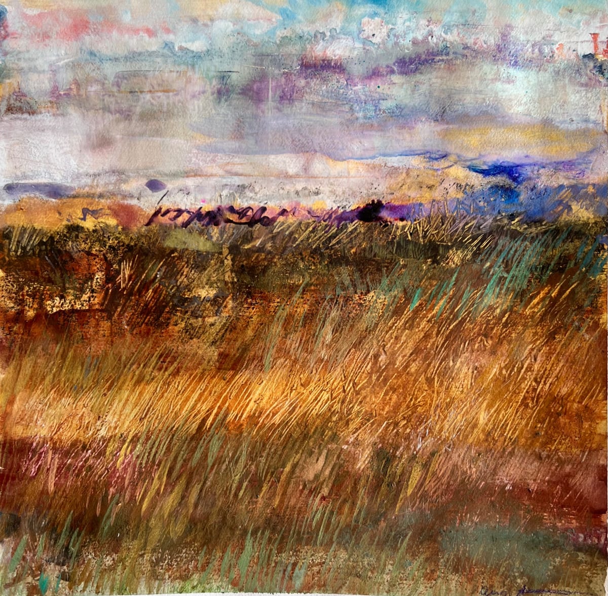 Autumn Grass by Ann Stretton 