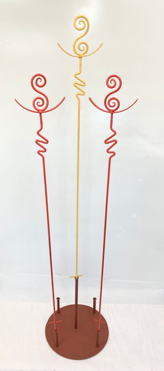 Double Spiral Garden Stake (red) (stand not included) by Nana Schowalter 