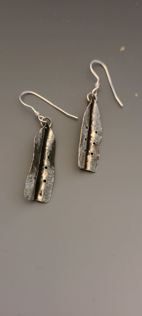 Fold Formed Earrings by Susan Baez, Image 1.