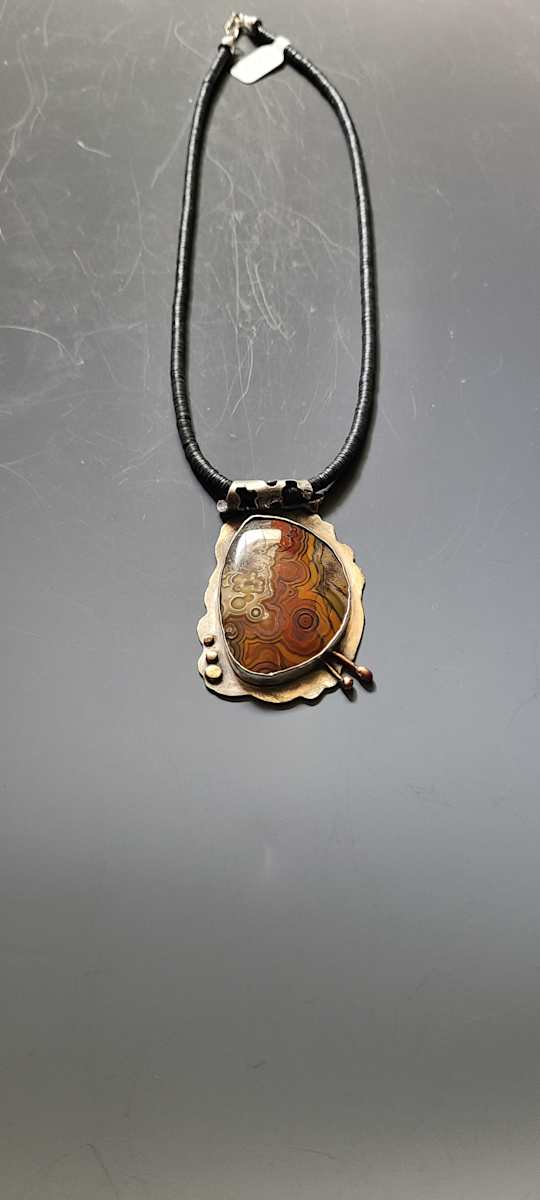Orange Crazylace Agate by Susan Baez, Image 2.