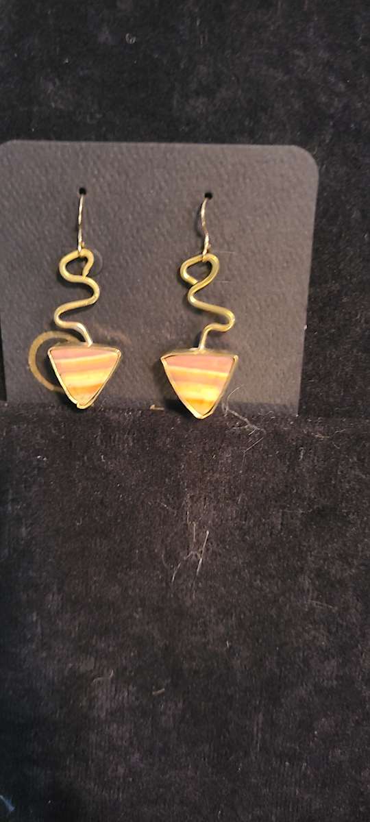 Stripped Jasper Earrings by Susan Baez, Image 2.