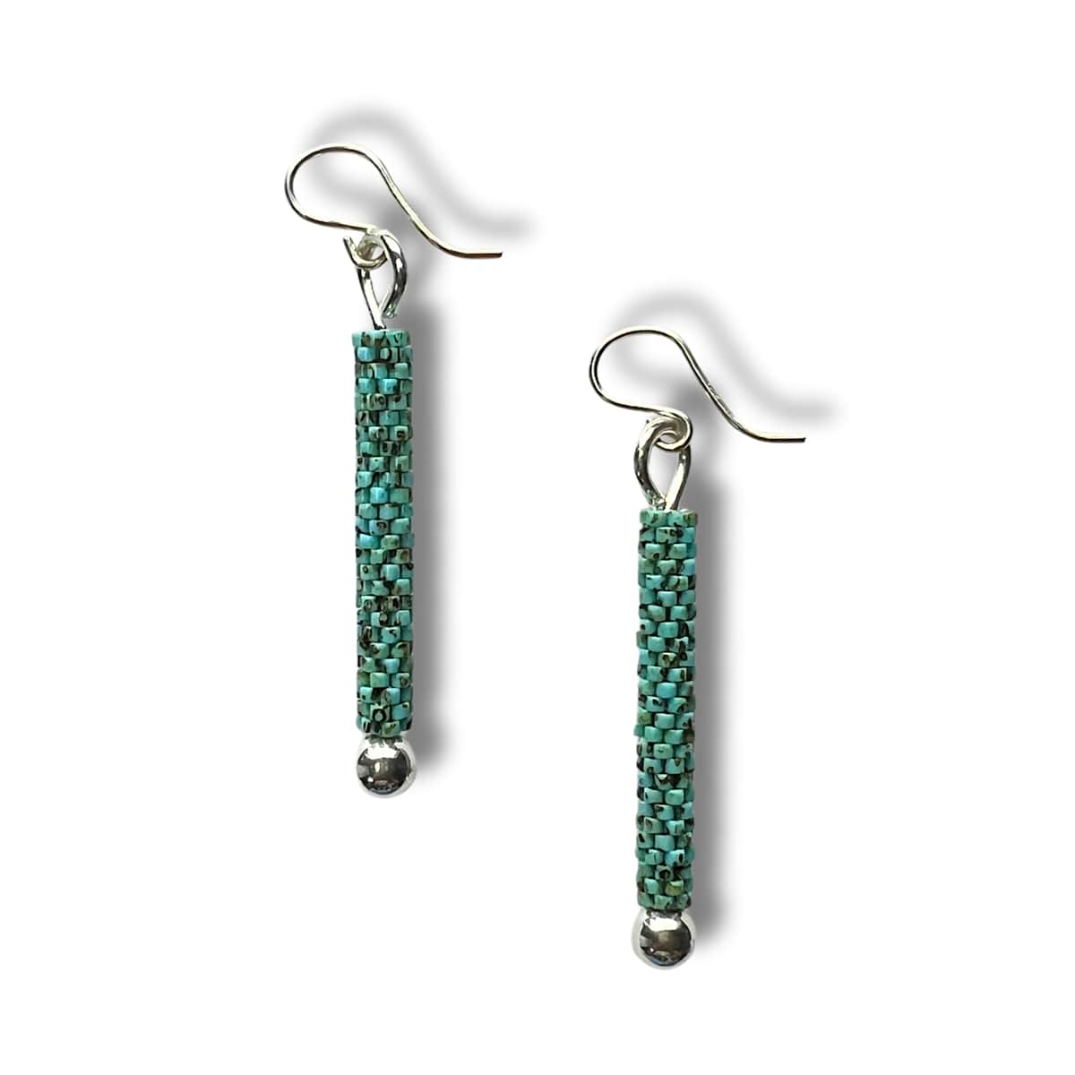 Linear Earrings-Turquoise by Diana Ferguson 