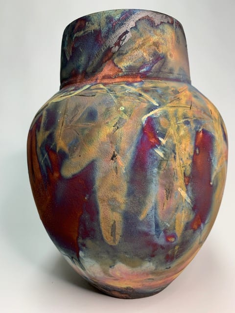 Copper Matte Vase by Joe Clark 