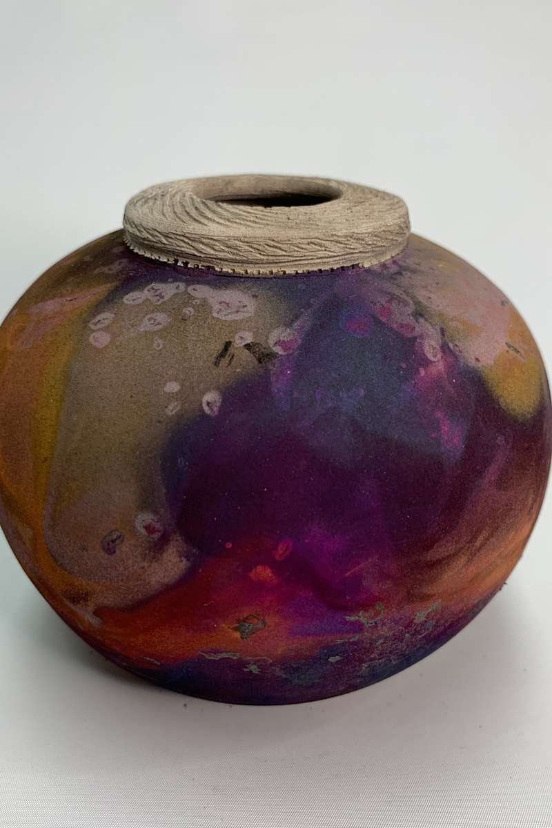 Copper Matte Pot by Joe Clark, Image 1.