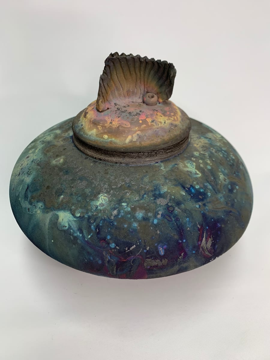 Copper Matte Covered Jar by Joe Clark 