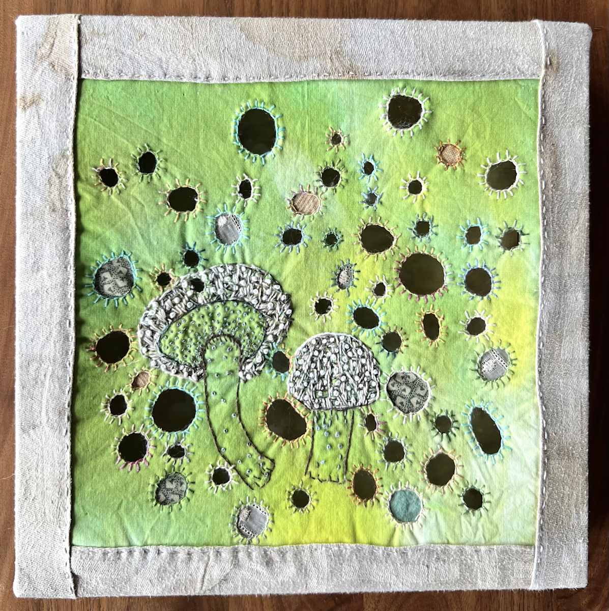 Symbiotic Duet Strobilomyces Floccopus by Cynthia Quinn 