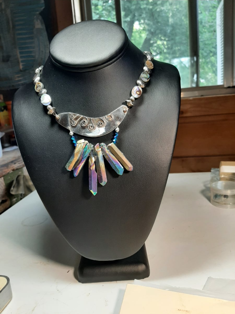 Crystal Points Necklace by Georgia Weithe 