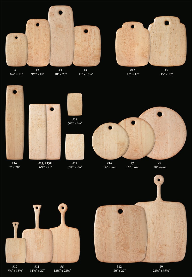 Bird's-Eye Maple Breadboard #03 by Edward Wohl 