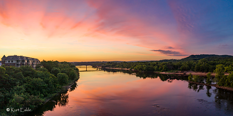 River Sunset by Kurt Eakle 