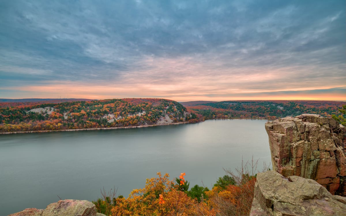 Devil's Lake Fall (Unframed) by Mike Murray 
