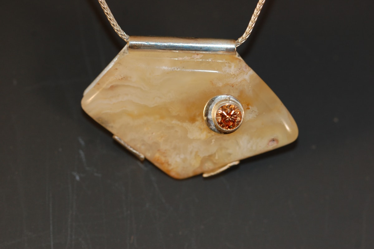 Bonded Agate Necklace by Susan Baez 