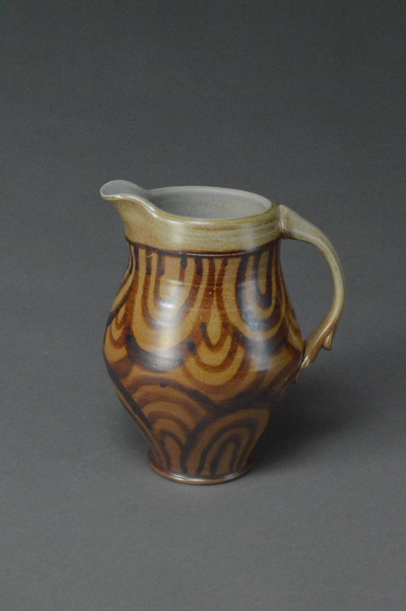 Pitcher with iron brushwork by Leo Rohn-Capellaro 